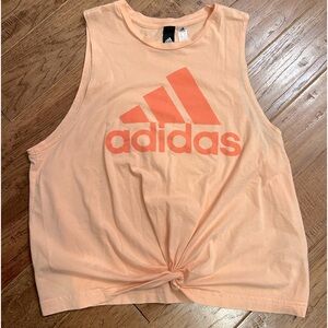 adidas tank top twist front